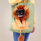 Lion Pop-Out Cat Carrier Tote Bag