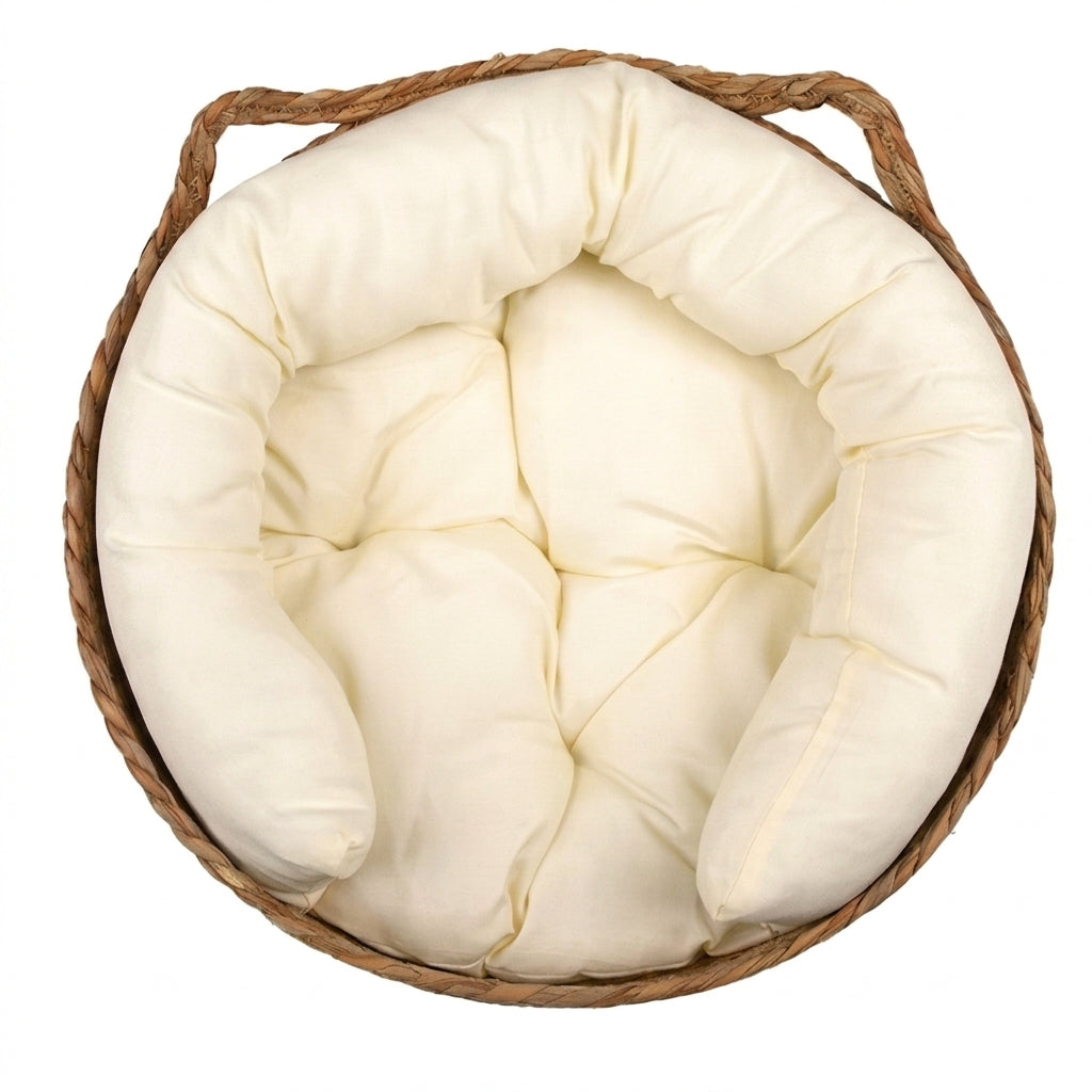 Handwoven Rattan Straw Cat Bed
