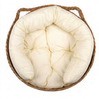 Handwoven Rattan Straw Cat Bed