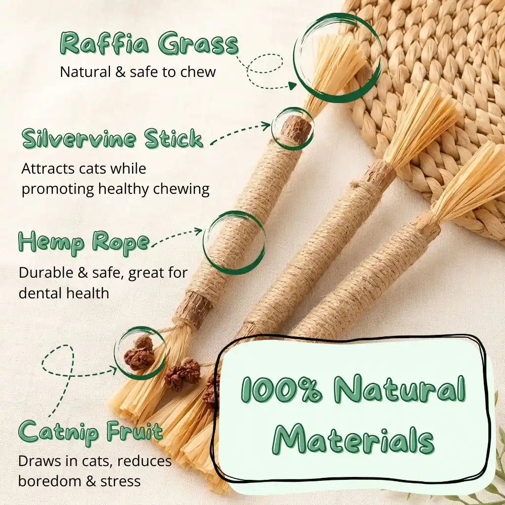 Natural Cat Teething Chew Toy