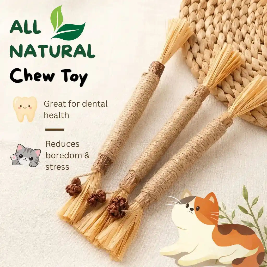 Natural Cat Teething Chew Toy