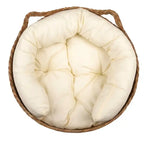 Handwoven Straw Cat Bed